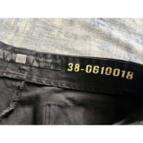 Marithe + Francois Girbaud Black Blue Shuttle Utility Cargo Pants 38 x 34 - Picture 3 of 8